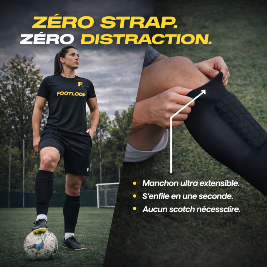 Protège-tibias intégrés Footloop™ Shin Pro